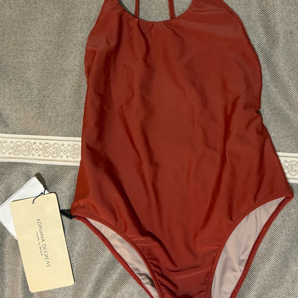 Adriana Degreas Women's Rust One-Piece Swimsuit
